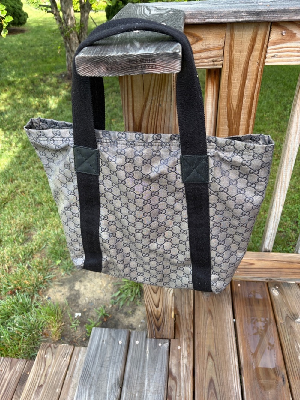 Gucci Crystal Monogram Medium Web Tote bag - Picture 17 of 17